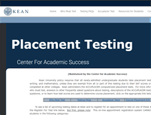Tablet Screenshot of cas.kean.edu