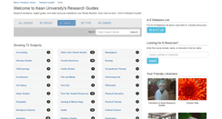 Desktop Screenshot of libguides.kean.edu